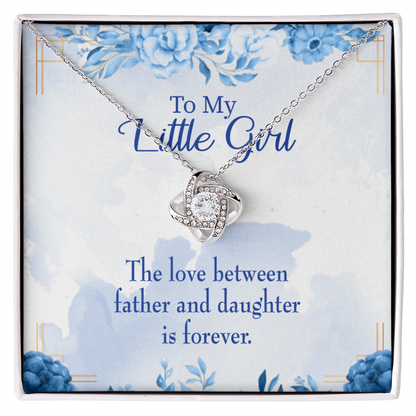 To My Daughter Love Between Father and Daughter Infinity Knot Necklace Message Card-Express Your Love Gifts