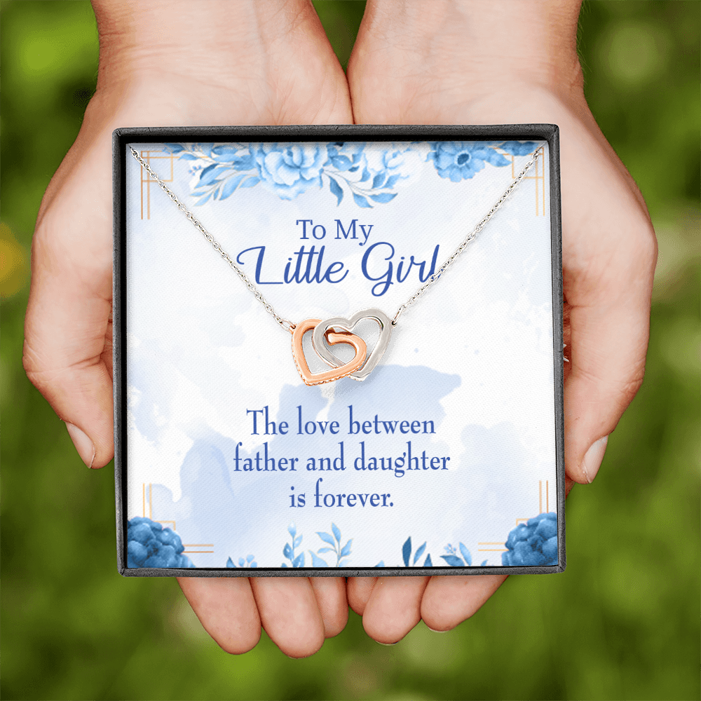 To My Daughter Love Between Father and Daughter Inseparable Necklace -  Express Your Love Gifts