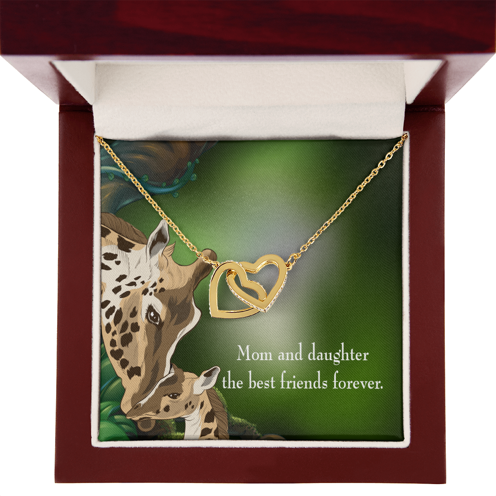 To My Daughter Mom and Daughter Best Friends Forever Inseparable Necklace-Express Your Love Gifts