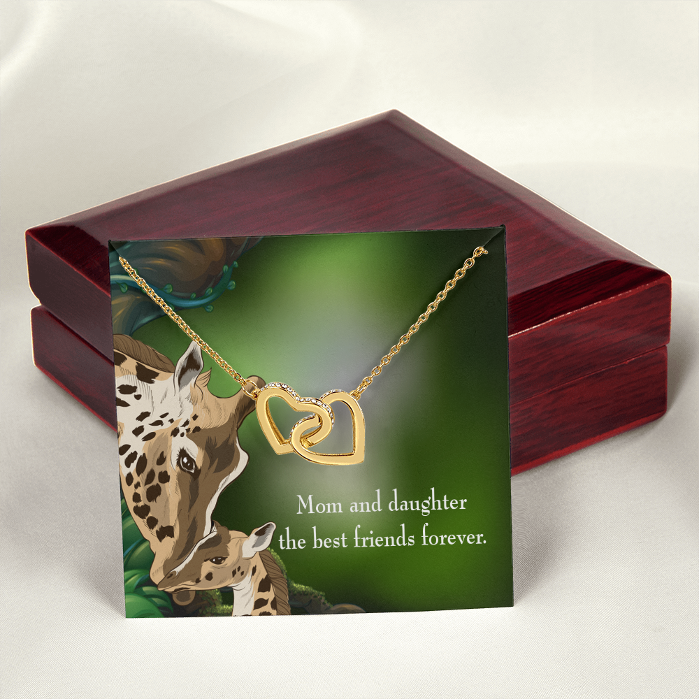 to My Daughter Mom and Daughter Best Friends Forever Inseparable Necklace