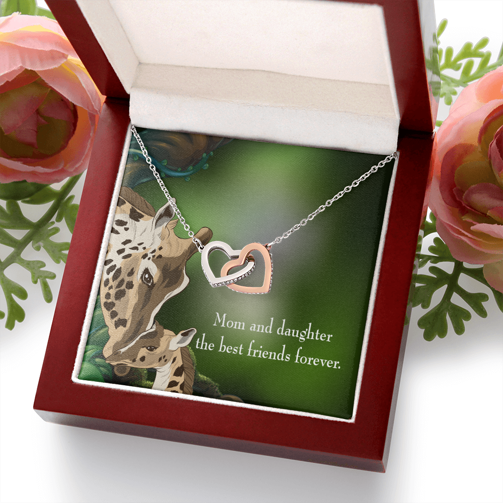 To My Daughter Mom and Daughter Best Friends Forever Inseparable Necklace-Express Your Love Gifts