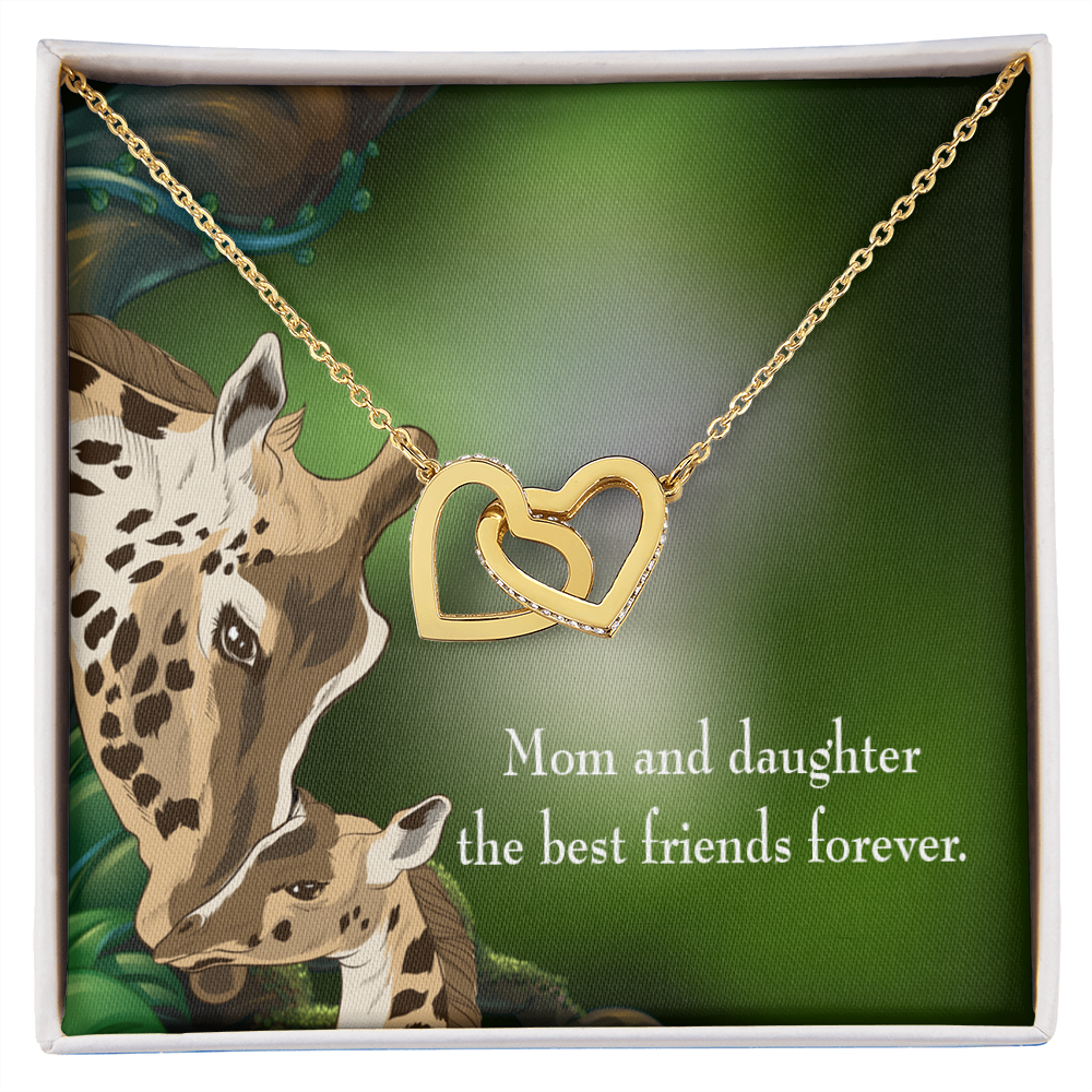 To My Daughter Mom and Daughter Best Friends Forever Inseparable Necklace-Express Your Love Gifts