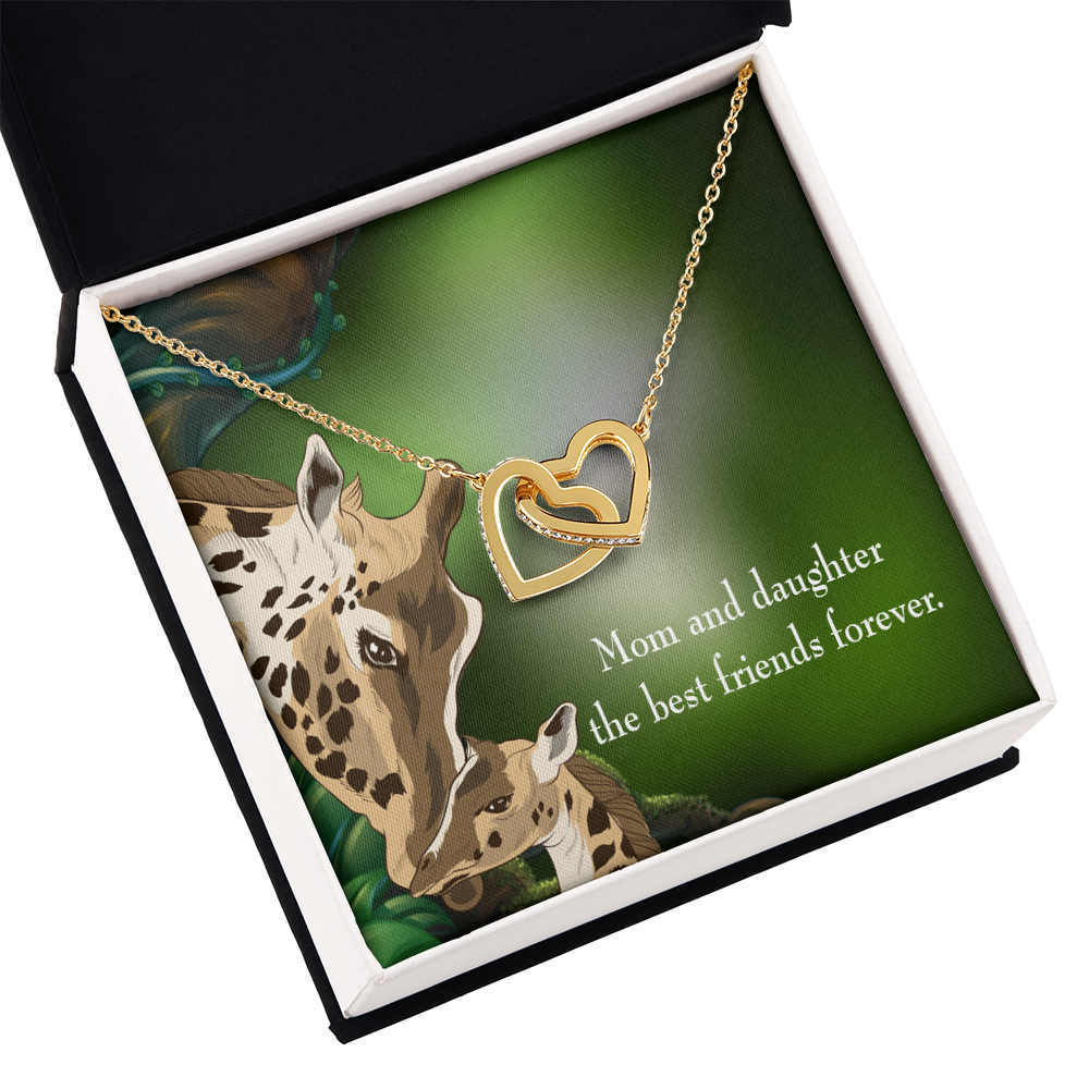 To My Daughter Mom and Daughter Best Friends Forever Inseparable Necklace-Express Your Love Gifts