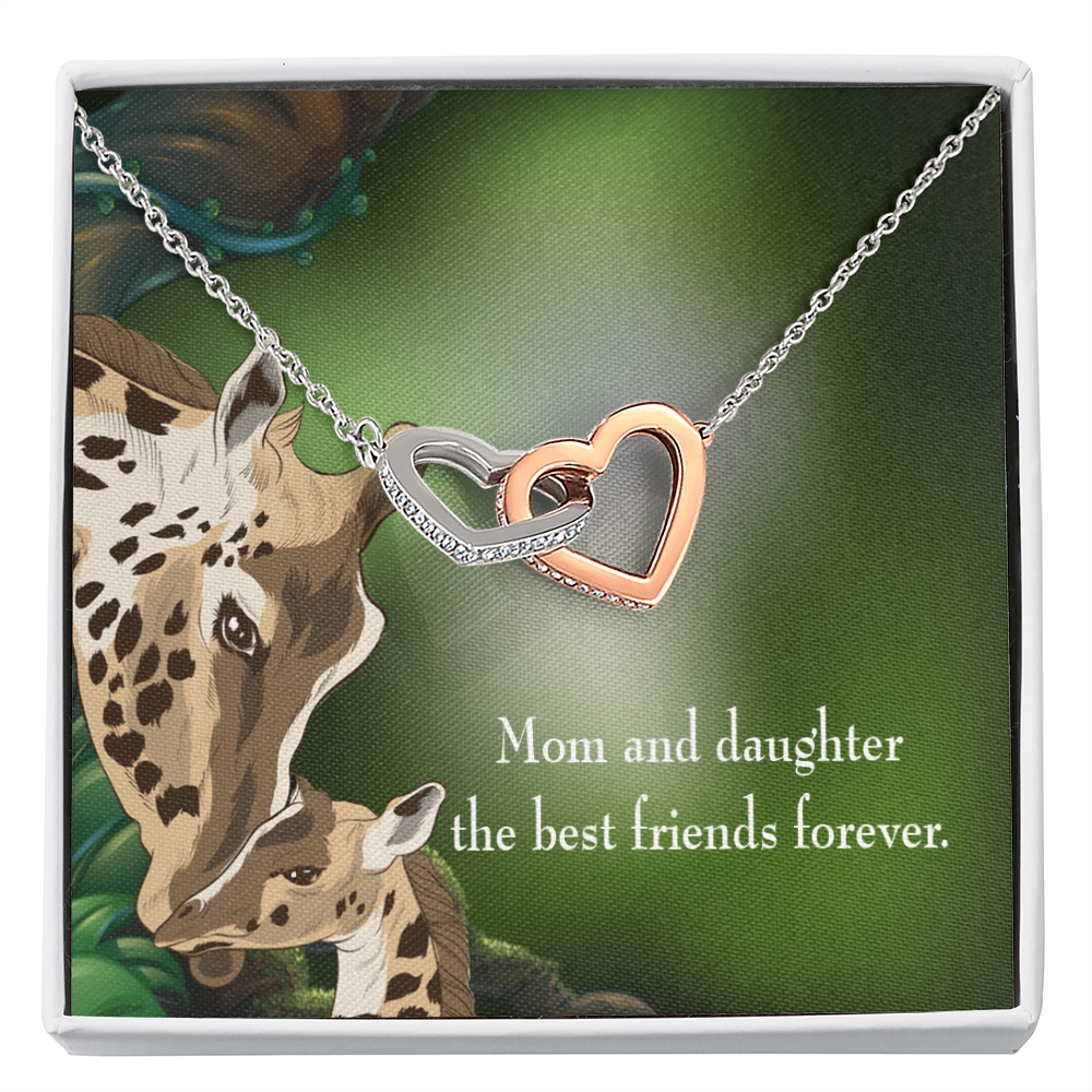 To My Daughter Mom and Daughter Best Friends Forever Inseparable Necklace-Express Your Love Gifts