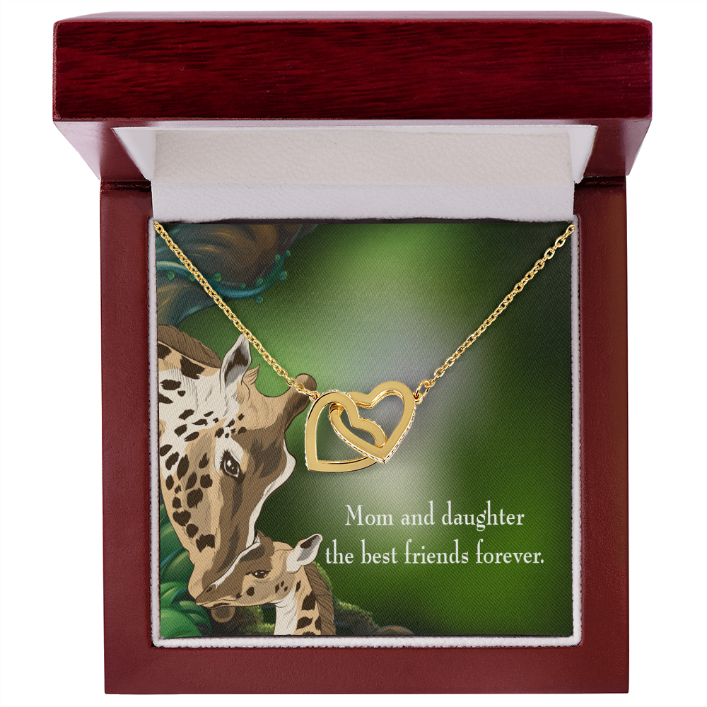 To My Daughter Mom and Daughter Best Friends Forever Inseparable Necklace-Express Your Love Gifts