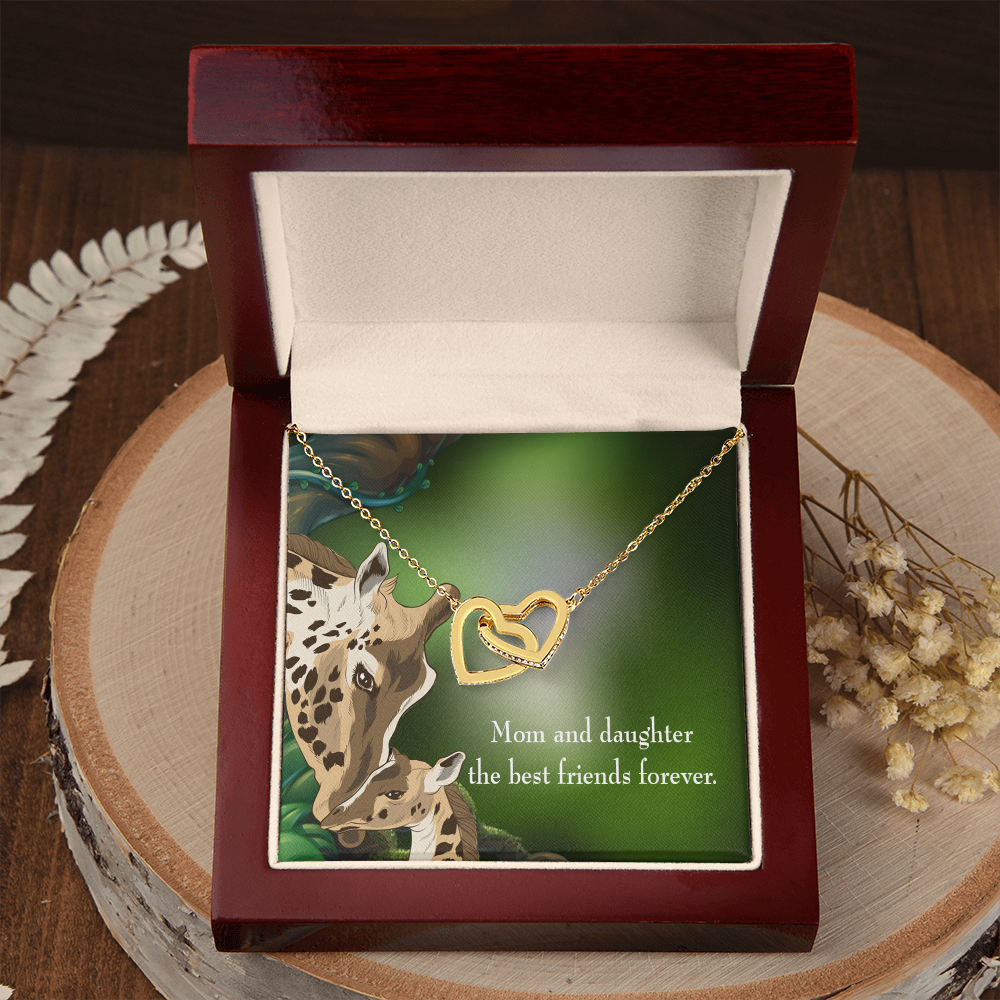 To My Daughter Mom and Daughter Best Friends Forever Inseparable Necklace-Express Your Love Gifts