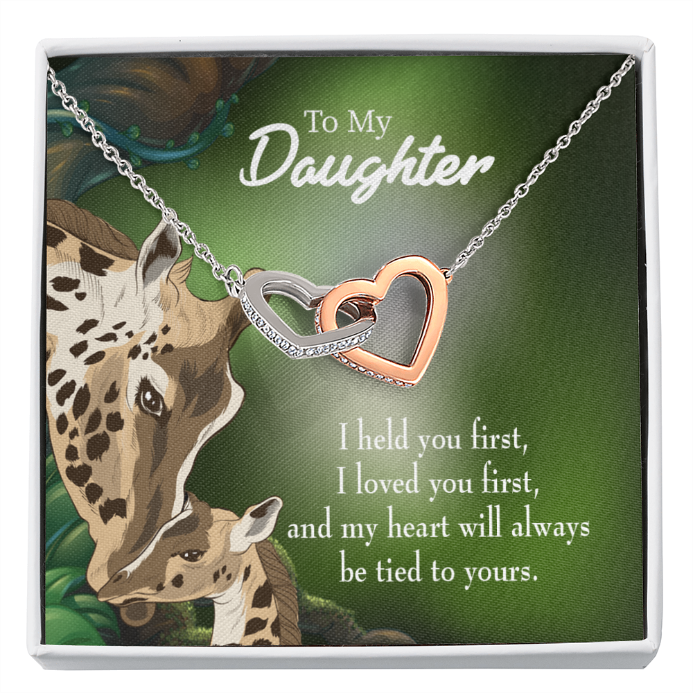 To My Daughter Mom Held You First Inseparable Necklace-Express Your Love Gifts