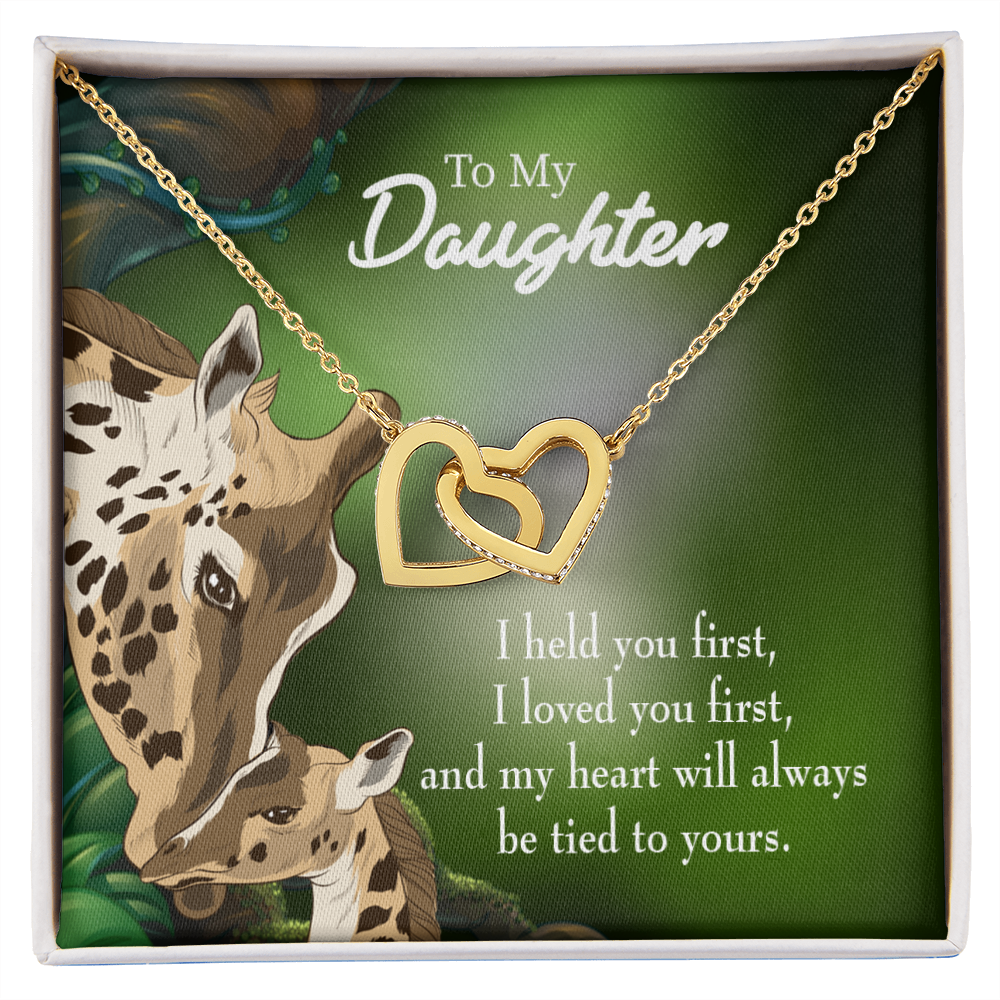 To My Daughter Mom Held You First Inseparable Necklace-Express Your Love Gifts