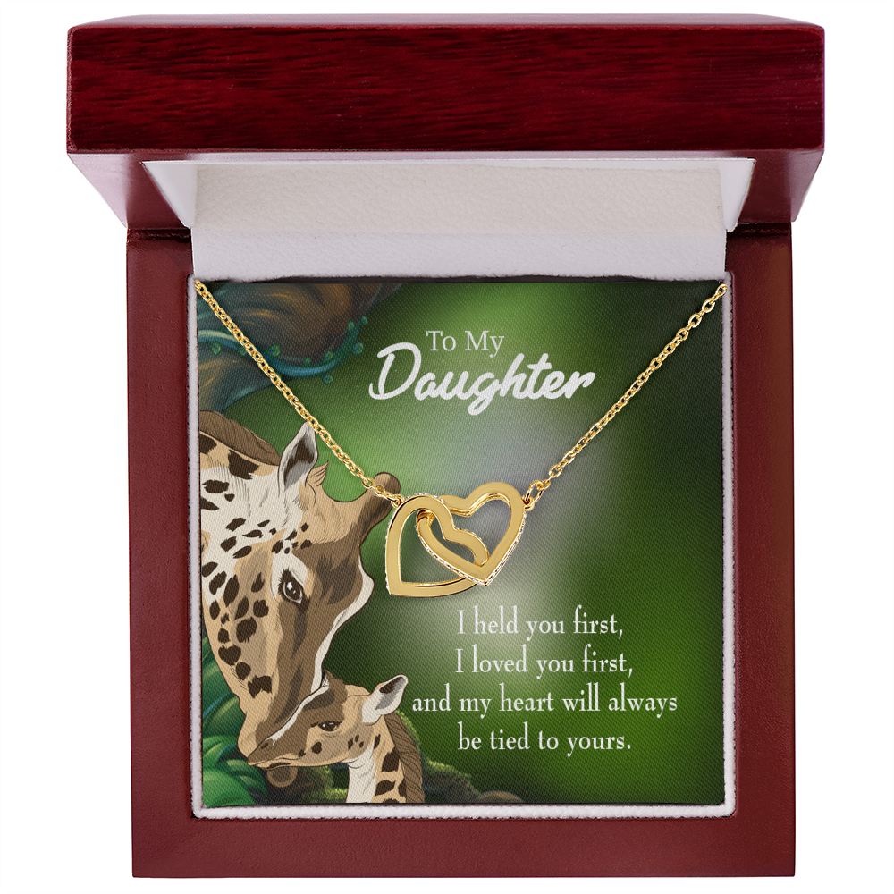 To My Daughter Mom Held You First Inseparable Necklace-Express Your Love Gifts