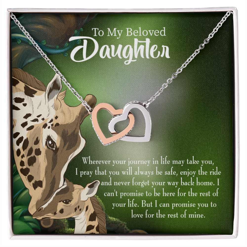 To My Daughter Mom Love You Eternally Inseparable Necklace-Express Your Love Gifts