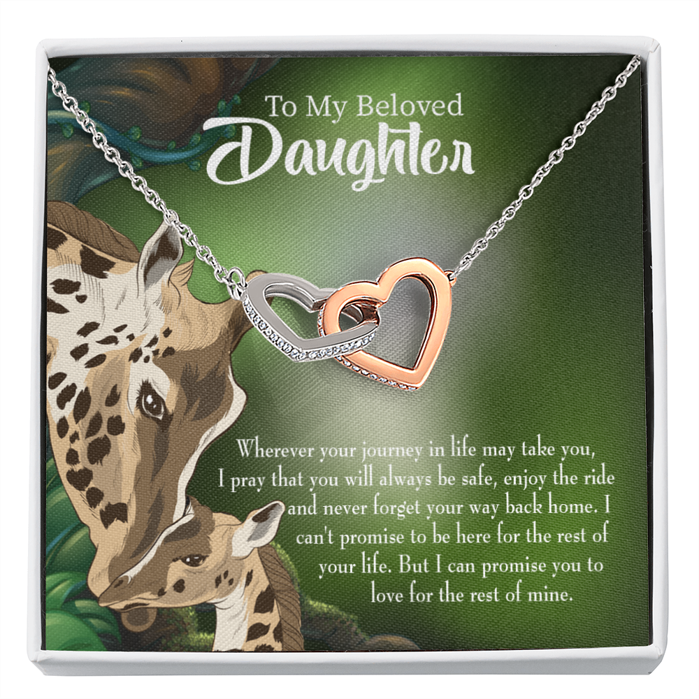 To My Daughter Mom Love You Eternally Inseparable Necklace-Express Your Love Gifts