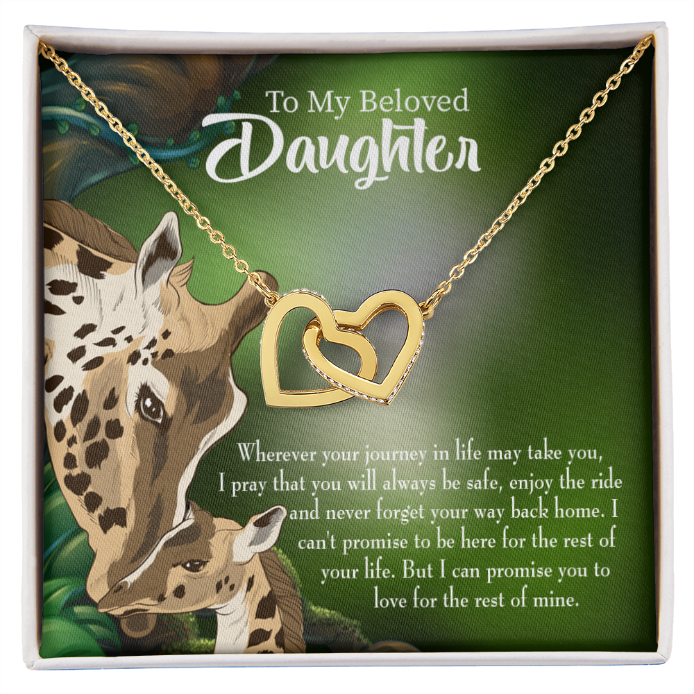 To My Daughter Mom Love You Eternally Inseparable Necklace-Express Your Love Gifts