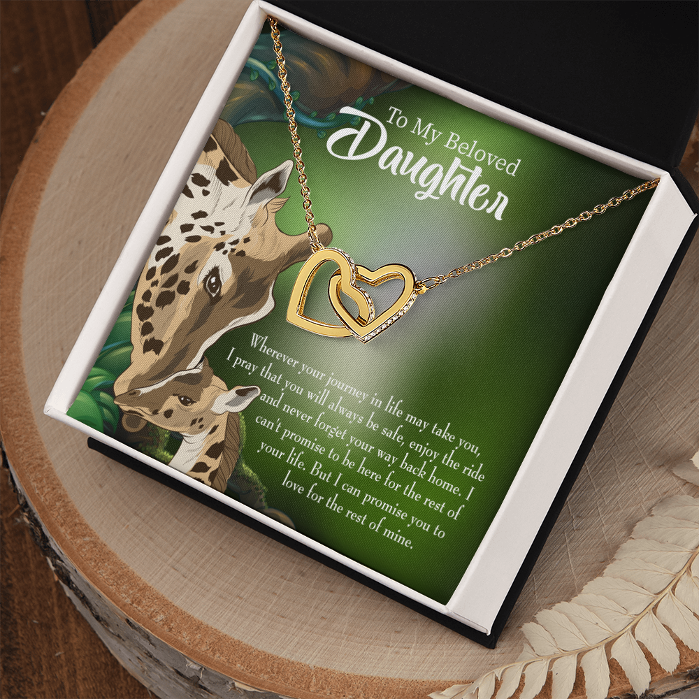 To My Daughter Mom Love You Eternally Inseparable Necklace-Express Your Love Gifts