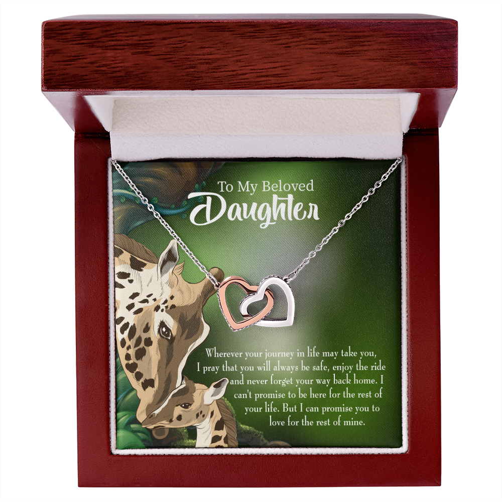 To My Daughter Mom Love You Eternally Inseparable Necklace-Express Your Love Gifts