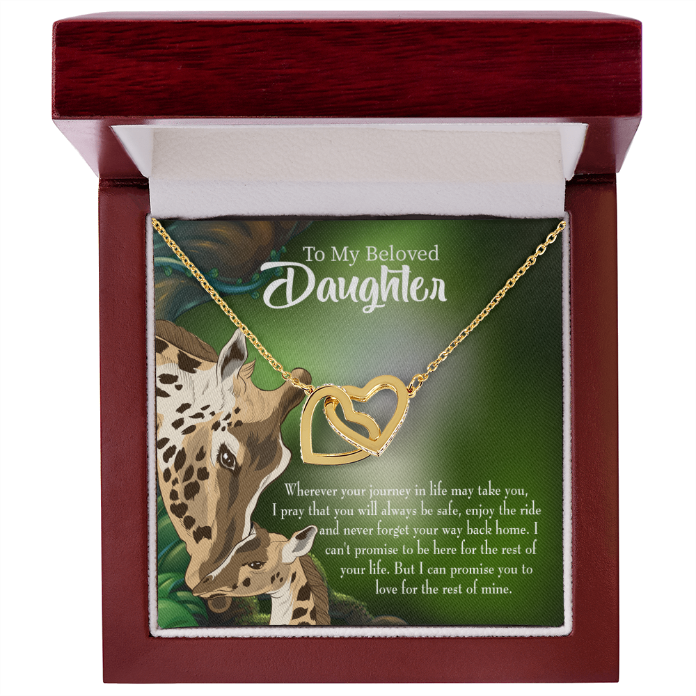 To My Daughter Mom Love You Eternally Inseparable Necklace-Express Your Love Gifts