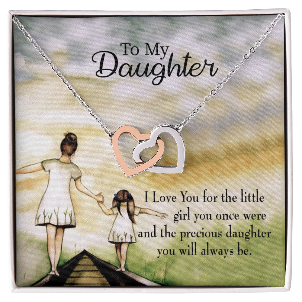 To My Daughter Mom's Precious Daughter Inseparable Necklace-Express Your Love Gifts