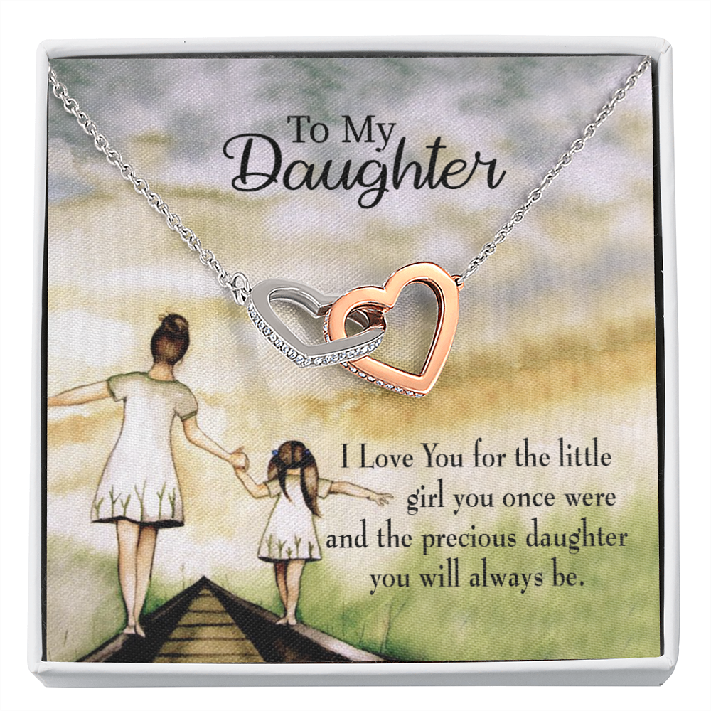 To My Daughter Mom's Precious Daughter Inseparable Necklace-Express Your Love Gifts