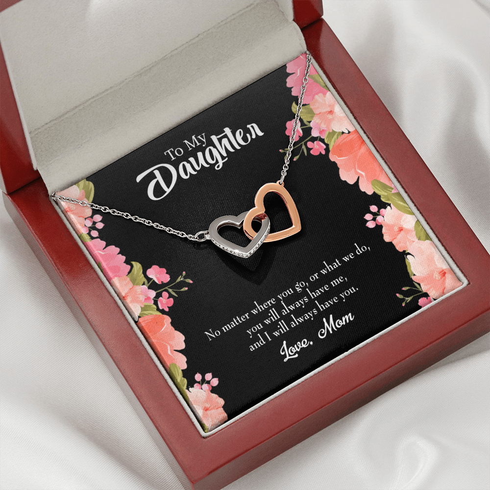 To My Daughter Mom Will Always Have You Inseparable Necklace-Express Your Love Gifts