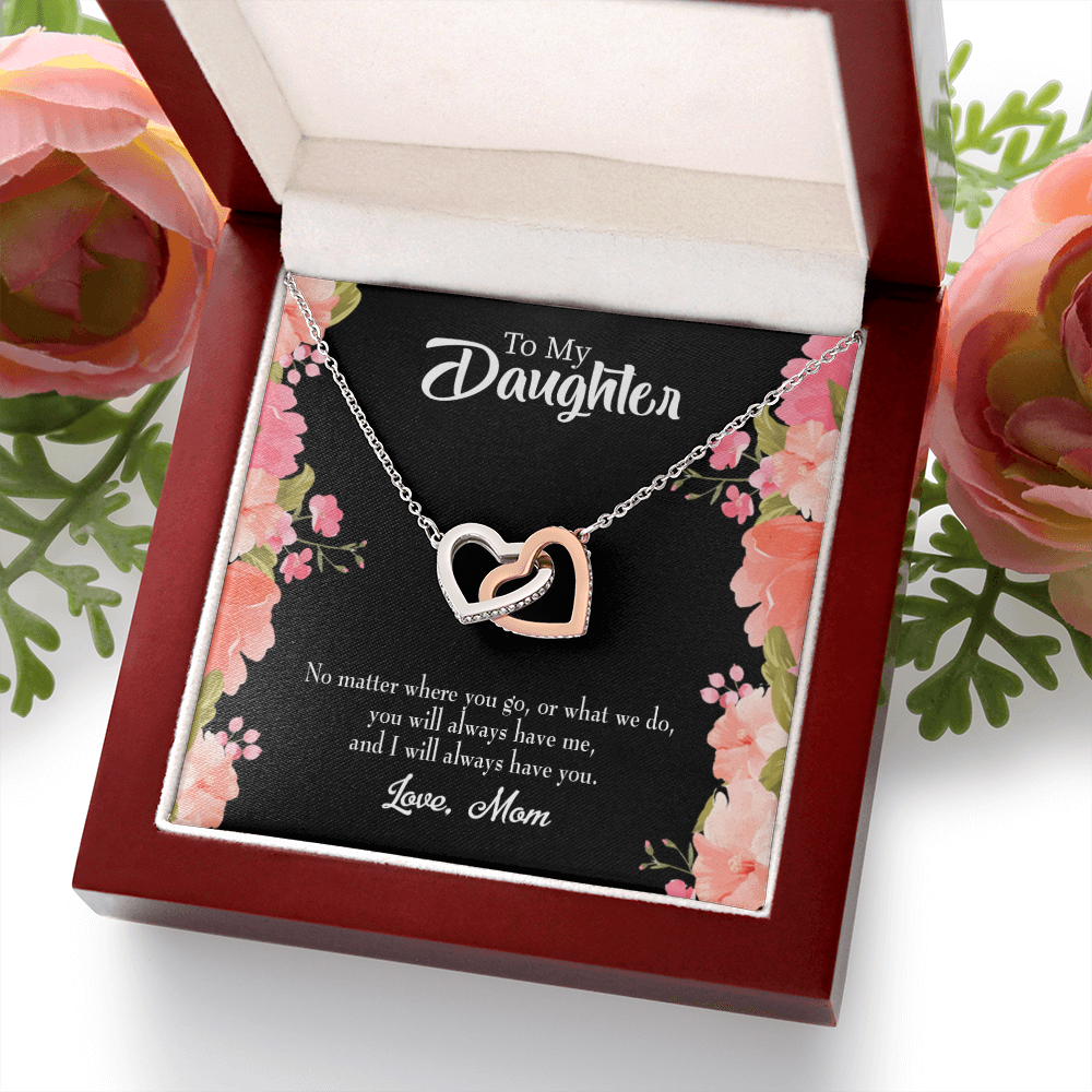 To My Daughter Mom Will Always Have You Inseparable Necklace-Express Your Love Gifts