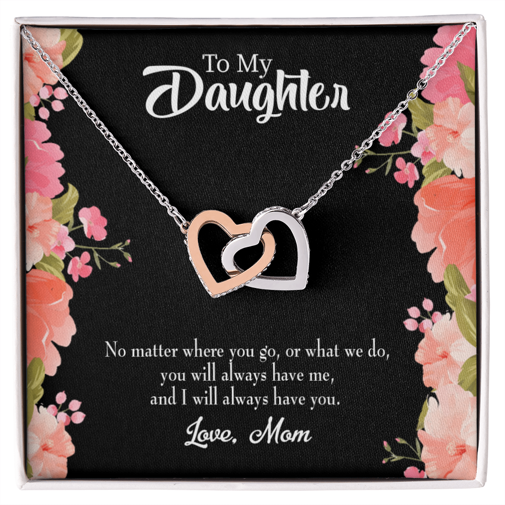 To My Daughter Mom Will Always Have You Inseparable Necklace-Express Your Love Gifts