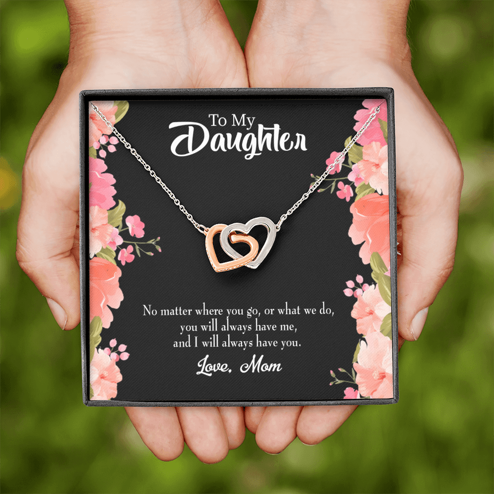 To My Daughter Mom Will Always Have You Inseparable Necklace-Express Your Love Gifts