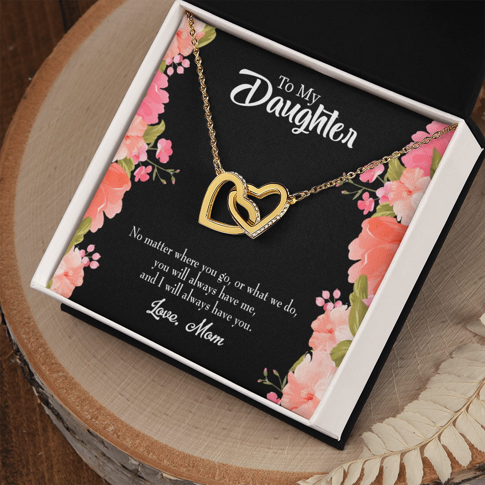 To My Daughter Mom Will Always Have You Inseparable Necklace-Express Your Love Gifts