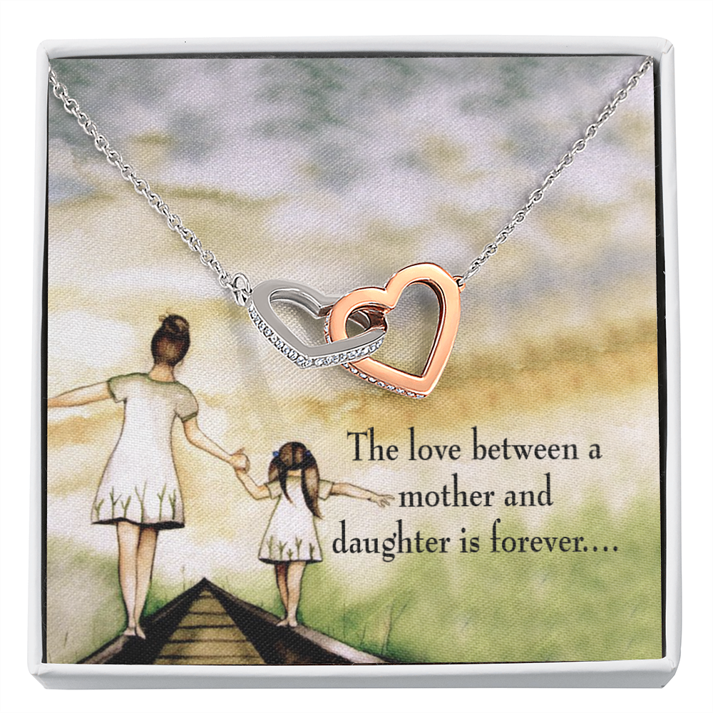 To My Daughter Mother Daughter Eternal Love Inseparable Necklace-Express Your Love Gifts