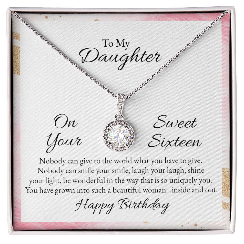 To My Daughter Nobody Can Give to The World Eternal Hope Necklace Message Card-Express Your Love Gifts