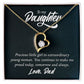 To My Daughter Precious Little Girl Forever Necklace w Message Card-Express Your Love Gifts