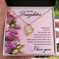 To My Daughter Raising You Forever Necklace w Message Card-Express Your Love Gifts