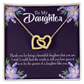 To My Daughter Thank You For Being a Beautiful Daughter Inseparable Necklace-Express Your Love Gifts