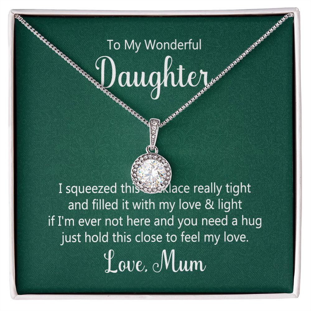 To My Daughter This Necklace From Mom Eternal Hope Necklace Message Card-Express Your Love Gifts