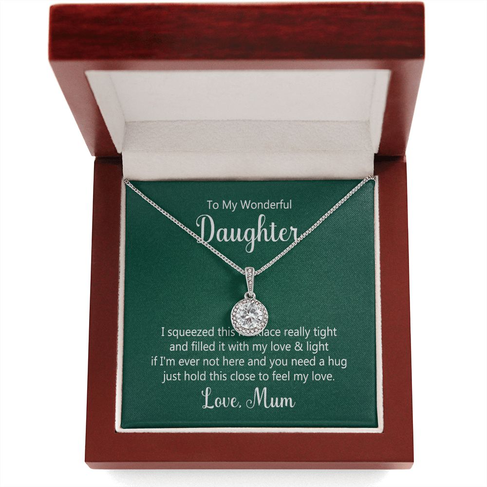 To My Daughter This Necklace From Mom Eternal Hope Necklace Message Card-Express Your Love Gifts