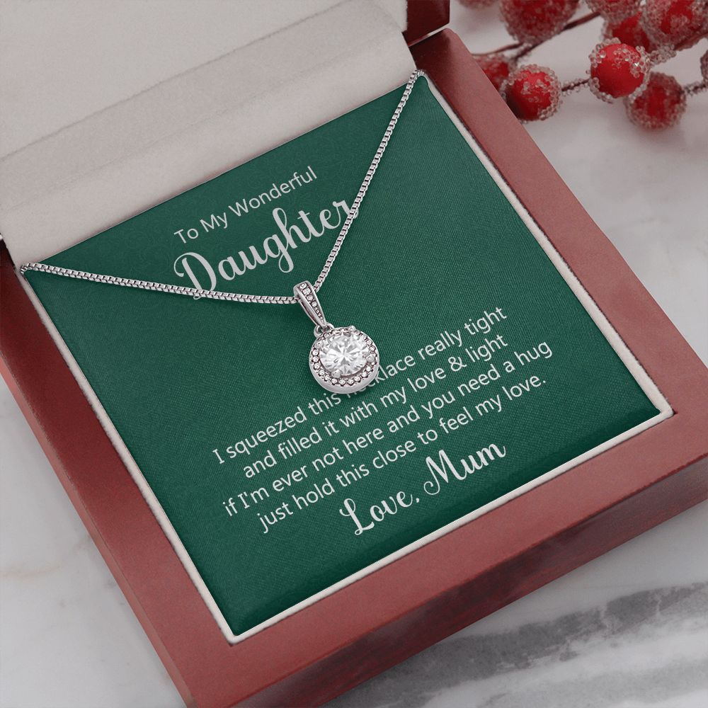 To My Daughter This Necklace From Mom Eternal Hope Necklace Message Card-Express Your Love Gifts