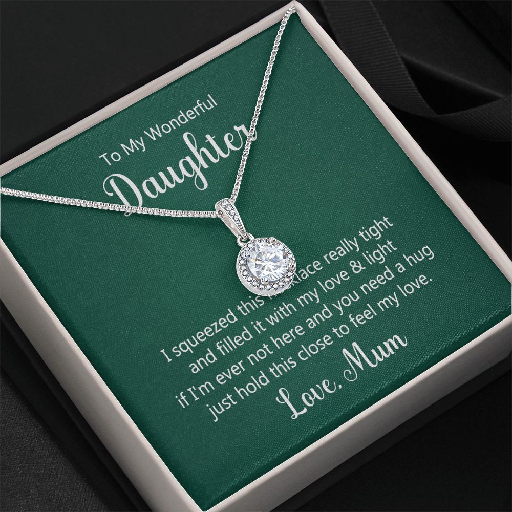 To My Daughter This Necklace From Mom Eternal Hope Necklace Message Card-Express Your Love Gifts