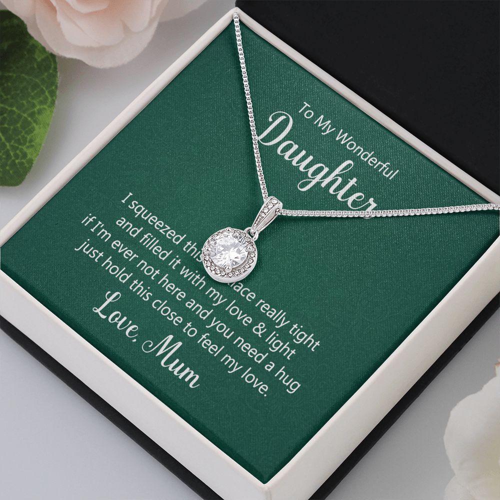 To My Daughter This Necklace From Mom Eternal Hope Necklace Message Card-Express Your Love Gifts