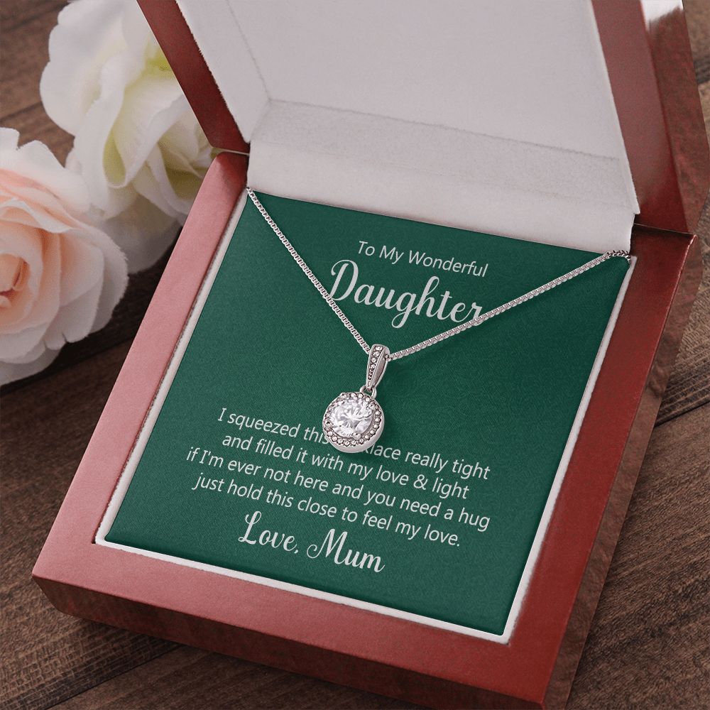 To My Daughter This Necklace From Mom Eternal Hope Necklace Message Card-Express Your Love Gifts