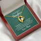 To My Daughter This Necklace From Mom Forever Necklace w Message Card-Express Your Love Gifts
