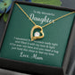To My Daughter This Necklace From Mom Forever Necklace w Message Card-Express Your Love Gifts