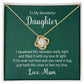 To My Daughter This Necklace From Mom Infinity Knot Necklace Message Card-Express Your Love Gifts