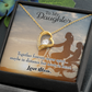 To My Daughter Together Forever From Mom Forever Necklace w Message Card-Express Your Love Gifts