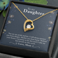 To My Daughter You Are My Pride and Joy Forever Necklace w Message Card-Express Your Love Gifts