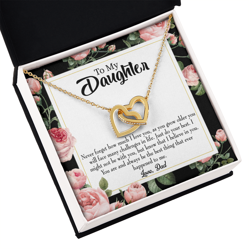 To My Daughter You're The Best Thing From Dad Inseparable Necklace-Express Your Love Gifts