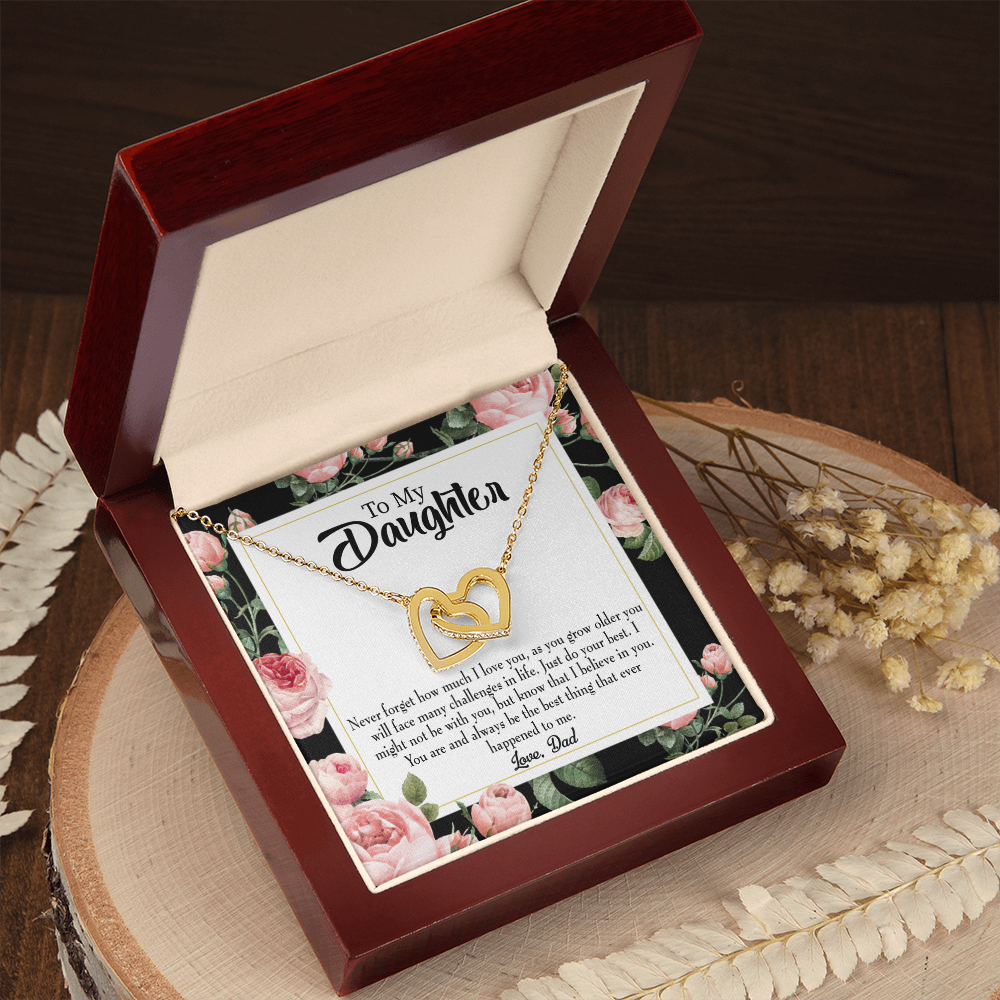 To My Daughter You're The Best Thing From Dad Inseparable Necklace-Express Your Love Gifts