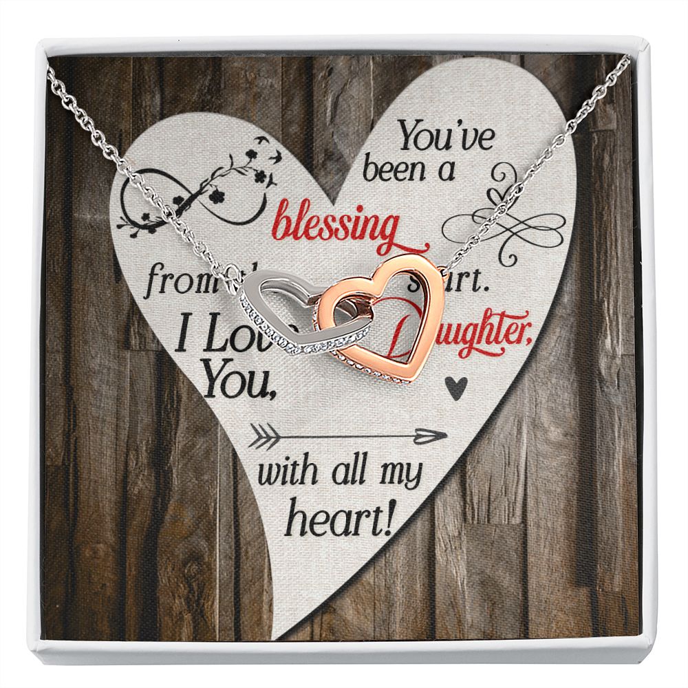 To My Daughter You’ve Been a Blessing Inseparable Necklace-Express Your Love Gifts
