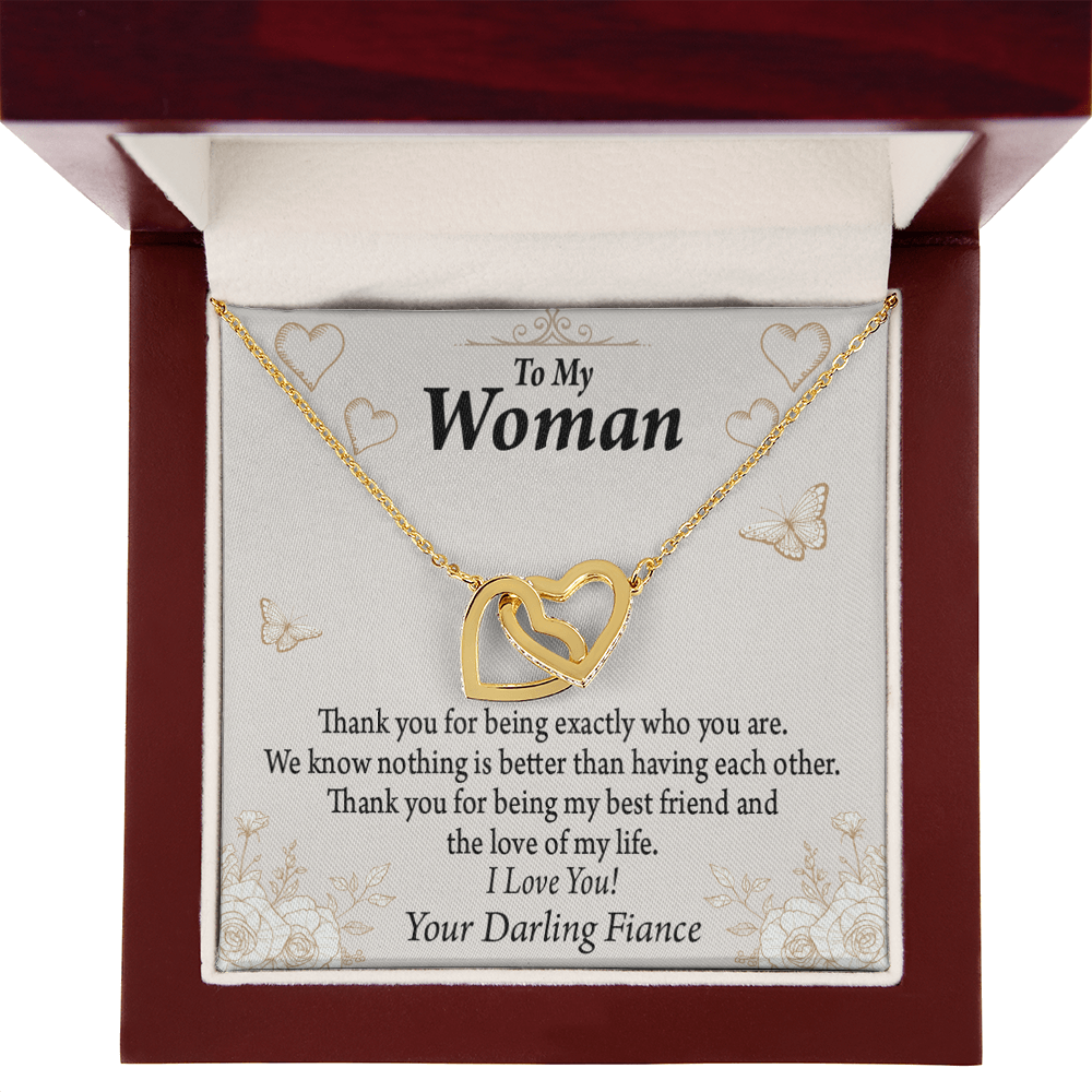 To My Fiancee Best Friend And Love Inseparable Necklace-Express Your Love Gifts