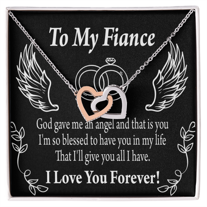 To My Fiancee Blessed to have You Inseparable Necklace-Express Your Love Gifts