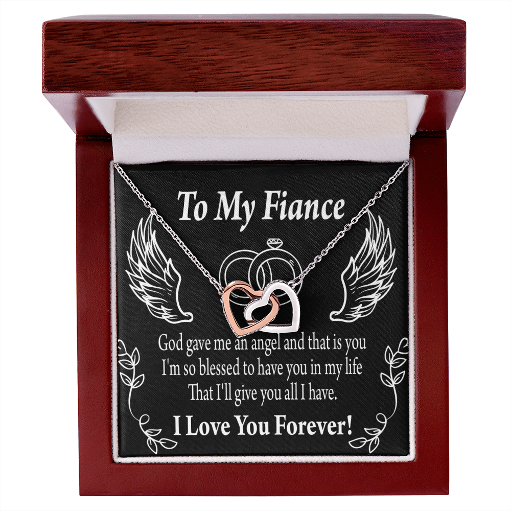 To My Fiancee Blessed to have You Inseparable Necklace-Express Your Love Gifts
