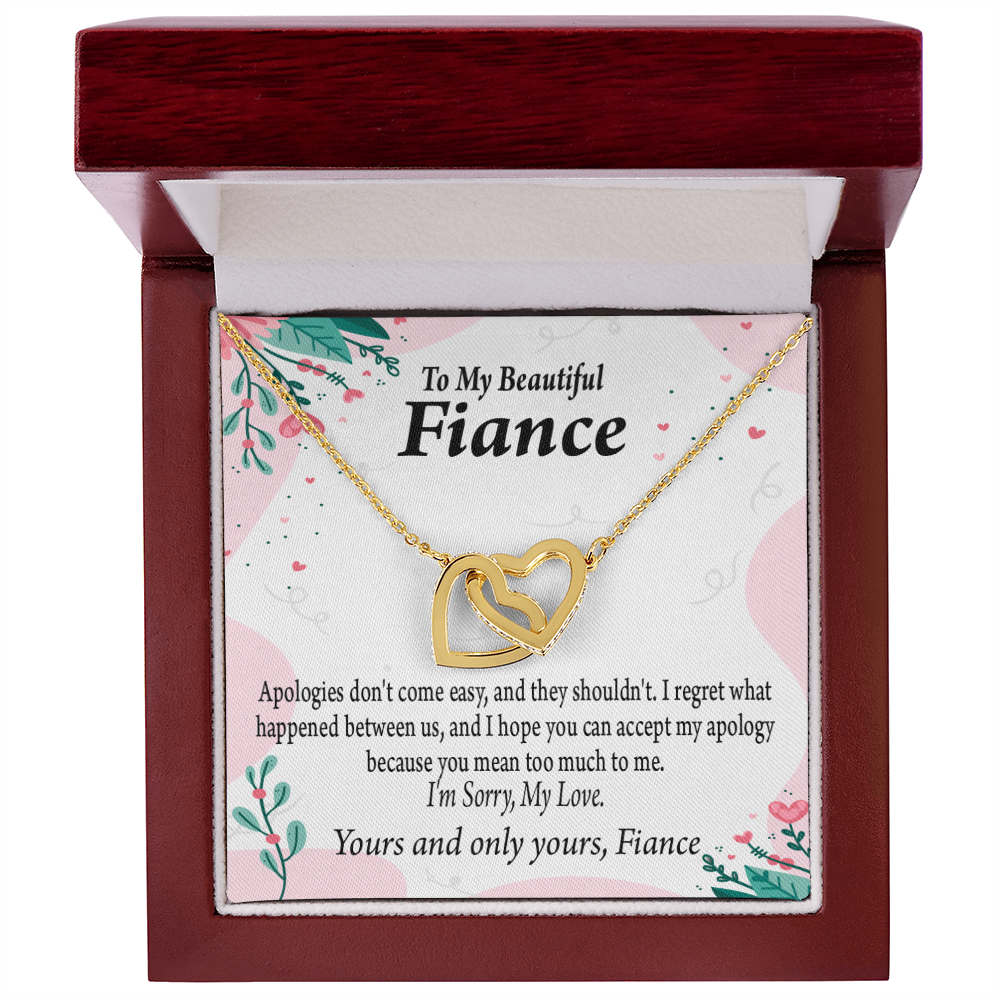 To My Fiancee I'm Sorry My Love Inseparable Necklace-Express Your Love Gifts