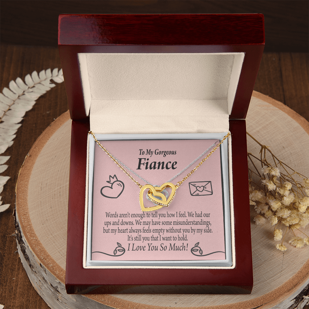 To My Fiancee Its You Inseparable Necklace-Express Your Love Gifts